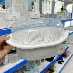 Bộ Chậu Rổ Có Nắp Việt Nhật Rửa Rau Củ Đựng Trái Cây Cao Cấp (3272) A2843
