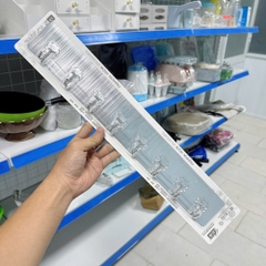 Thanh 8 Móc Dán Tường Hình Hoa Loại Lớn Dài 48CM Dán Tường Siêu Dính Chắc Chắn Không Cần Khoan Vít A4243