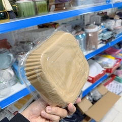 [CÓ VỈ] KHAY GIẤY NẾN VUÔNG - KHAY NHỰA 20CM A3021