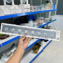 Thanh 8 Móc Dán Tường Hình Hoa Loại Lớn Dài 48CM Dán Tường Siêu Dính Chắc Chắn Không Cần Khoan Vít A4243