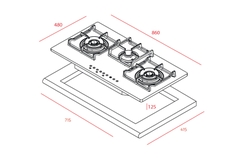 Bếp gas Teka GK LUX 86.1 3G AI AL 2TR chính hãng giá tốt nhất Hà Nội