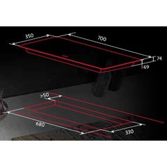 Bếp từ âm 3 vùng nấu Nodor IH N7003 BK nhập khẩu