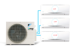 Combo 3 dàn lạnh điều hòa Daikin inverter Multi S - 1HP + 1HP + 1.5HP
