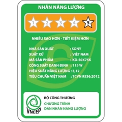 Smart Google Tivi 4K Sony KD-50X75K 50 inch chính hãng