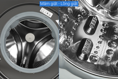 Máy giặt sấy LG AI DD inverter giặt 14 kg - sấy 8 kg FV1414H3BA 2023