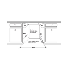 Máy rửa bát âm tủ Hafele 13 bộ HDW-FI60AB (538.21.330)