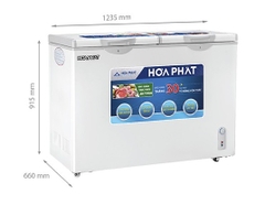 Tủ đông Hòa Phát 2 ngăn 270 lít dàn nhôm HCF 656S2N2 giá rẻ