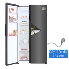 Tủ lạnh Aqua Side By Side inverter 541 lít AQR-S541XA(BL) chính hãng giá rẻ