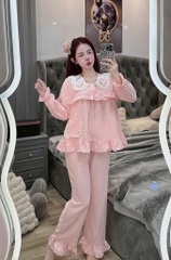 Đồ bộ tay dài lụa đũi mềm