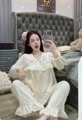 Đồ bộ tay dài lụa đũi mềm