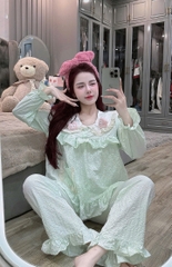 Đồ bộ tay dài lụa đũi mềm