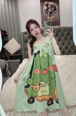 Đầm cánh tiên lụa xước mềm mịn
