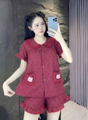 đùi lụa đũi mềm gắn gấu