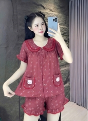đùi lụa đũi mềm gắn gấu