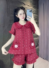đùi lụa đũi mềm gắn gấu