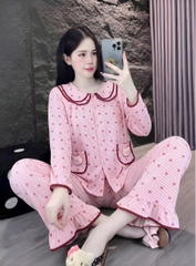 tay dài lụa đũi mềm gắn gấu