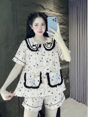đùi lụa đũi mềm gắn gấu