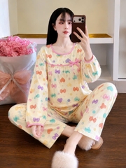 tay dài tole phối nơ dể thương