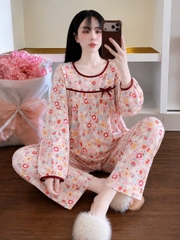 tay dài tole phối nơ dể thương