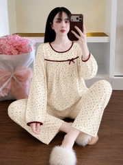 tay dài tole phối nơ dể thương