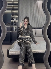 Đồ bộ tay dài lụa xước mềm mịn