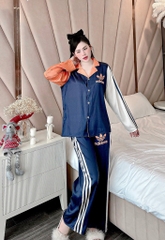 Đồ bộ tay dài lụa xước mềm mịn