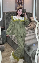 Đồ bộ tiểu thư lụa đũi nhung