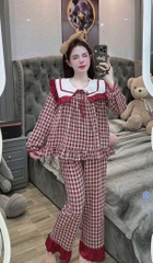 Đồ bộ tiểu thư lụa đũi nhung