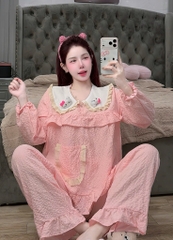 Đồ bộ tay dài lụa đũi mềm