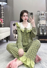 Đồ bộ tiểu thư lụa đũi nhung