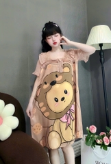 ĐẦM CỔ VUÔNG PHỐI REN LỤA XƯỚC
