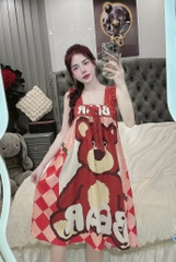 Đầm cánh tiên lụa xước mềm mịn