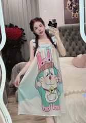 Đầm cánh tiên lụa xước mềm mịn