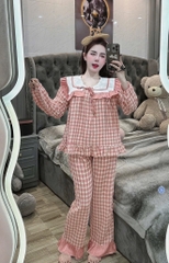 Đồ bộ tiểu thư lụa đũi nhung