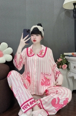Đồ bộ tay lững lụa latin