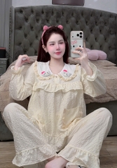Đồ bộ tay dài lụa đũi mềm