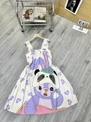 Đầm cánh tiên lụa xước mềm mịn