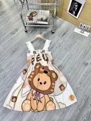 Đầm cánh tiên lụa xước mềm mịn