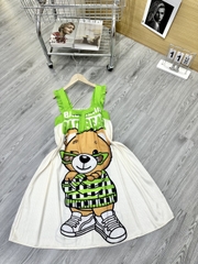 Đầm cánh tiên lụa xước mềm mịn