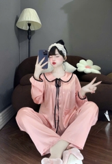 Đồ bộ tay dài lụa latin