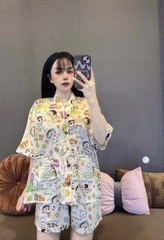 Đồ bộ đùi cánh dơi lụa latin