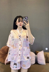 Đồ bộ đùi cánh dơi lụa latin