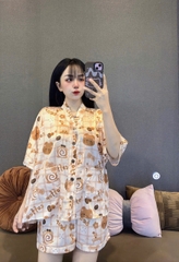 Đồ bộ đùi cánh dơi lụa latin