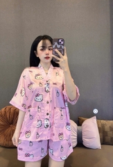 Đồ bộ đùi cánh dơi lụa latin