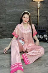 Đồ bộ tay ngắn lụa latin