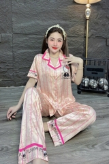 Đồ bộ tay ngắn lụa latin
