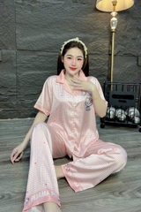 Đồ bộ tay ngắn lụa latin