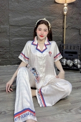 Đồ bộ tay ngắn lụa latin