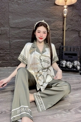 Đồ bộ tay ngắn lụa latin