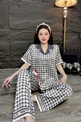 Đồ bộ tay ngắn lụa latin